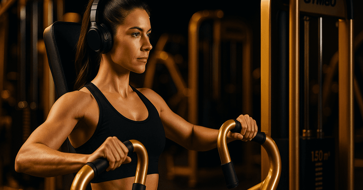 Training mit Kopfhörern