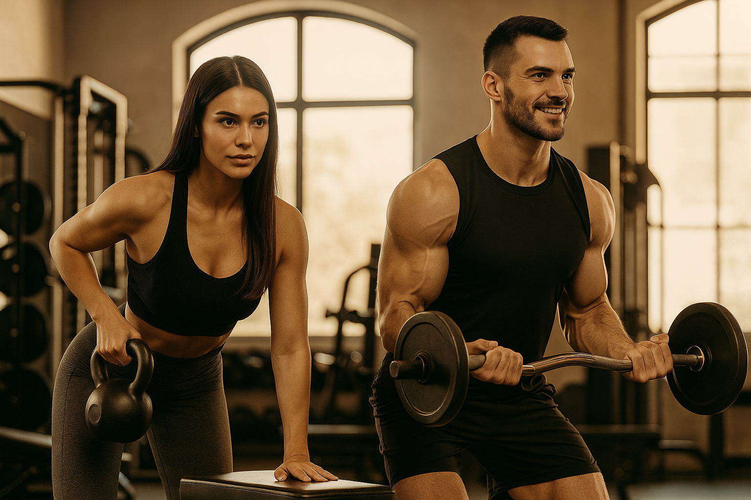 Paar beim Training HappyFit